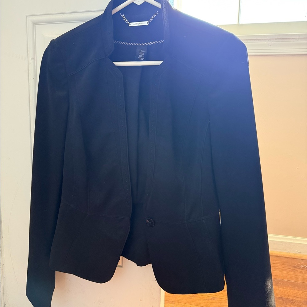 White House Black Market Cropped Black Blazer